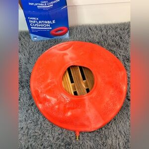 Carex Inflatable Ring Cushion for Home Office Travel - Like New - Portable Comfo